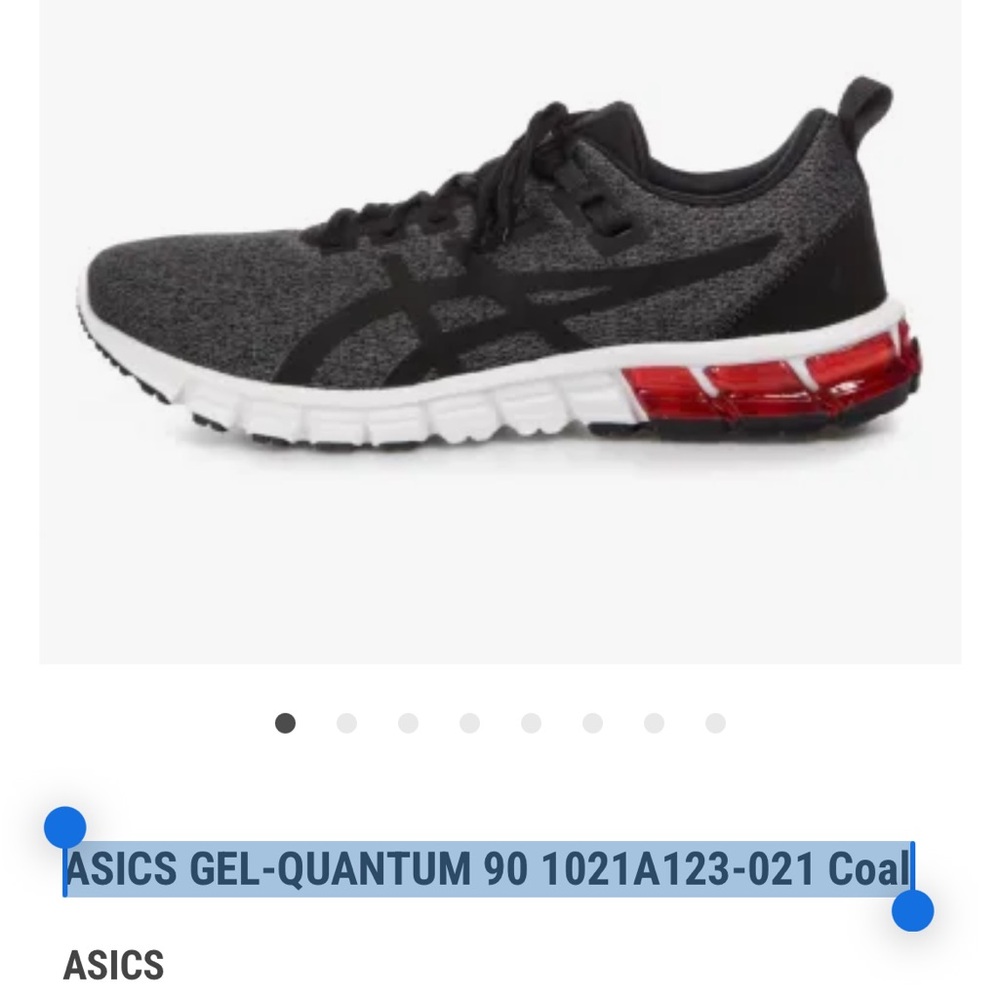 ASICS Gel-Quantum 90 Sneakers - Gray and Red